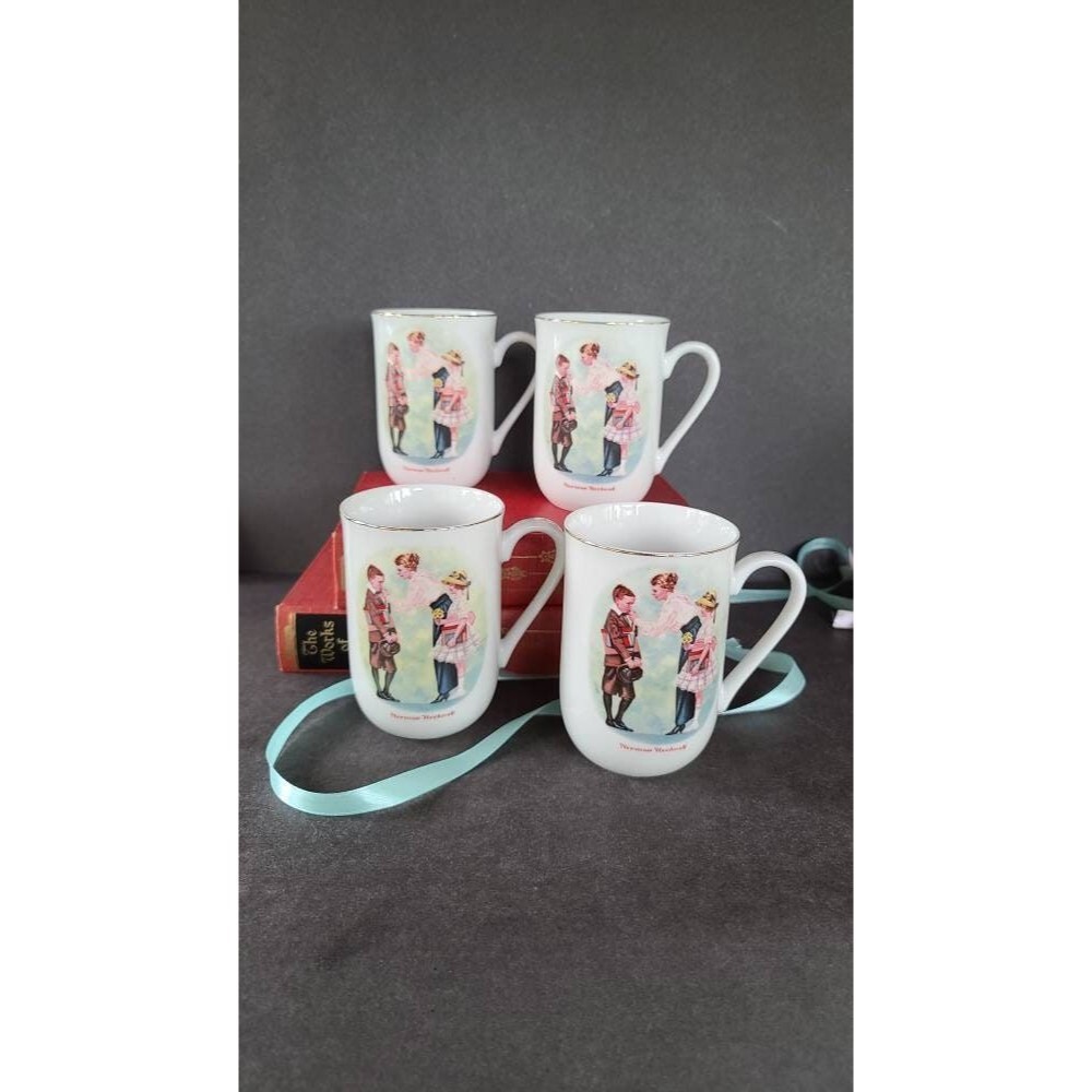 Norman Rockwell Mug The First Day of School 1986 Mugs